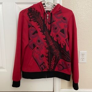 Women’s Hoodies Red Guitar Volcom size Large